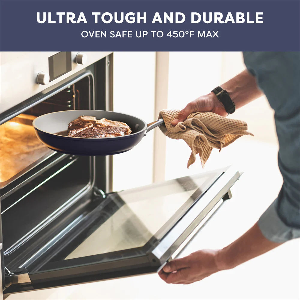 Kitchen Cook Set: Donut Portable Induction Cooktop & 3-Piece Beyond Trio Knife Set & Frying Pan & Portable Range Hood